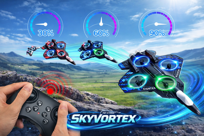 SkyVortex™ LED Stunt Fighter Drone